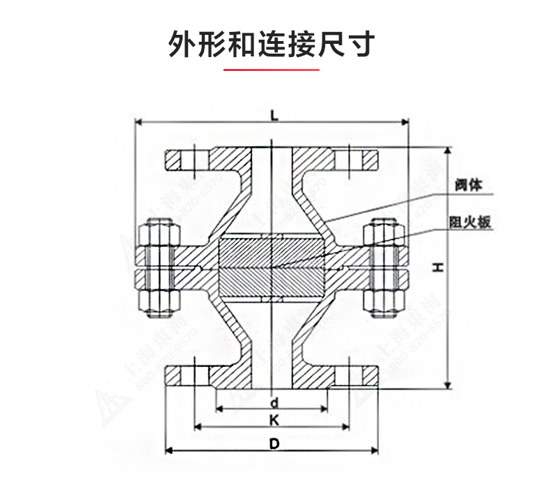 GZW-1不锈钢管道阻火器_开云手机平台（China）官方网站结构图.jpg